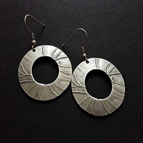 Antique Silver Plated Zamak Earrings