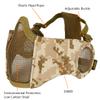AOUTACC Airsoft Mask, Half Face Mesh Masks with Ear Protection for CS/Hunting/Paintball/Shooting (Mesh Ear, DD) view 2