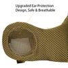 AOUTACC Airsoft Mask, Half Face Mesh Masks with Ear Protection for CS/Hunting/Paintball/Shooting (Mesh Ear, DD) view 3
