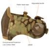 AOUTACC Airsoft Mesh Mask, Half Face Mesh Masks with Ear Protection for CS/Hunting/Paintball/Shooting (Mesh Ear, MA) view 2