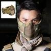AOUTACC Airsoft Mesh Mask, Half Face Mesh Masks with Ear Protection for CS/Hunting/Paintball/Shooting (Mesh Ear, MA) view 3
