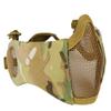 AOUTACC Airsoft Mesh Mask, Half Face Mesh Masks with Ear Protection for CS/Hunting/Paintball/Shooting (Mesh Ear, MC09) view 1