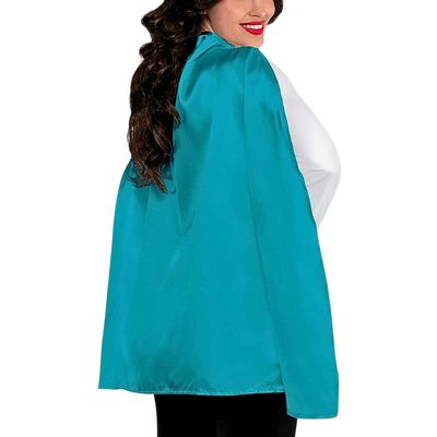 Super Hero Cape Costume - One Size, Turquoise, 1 Pc