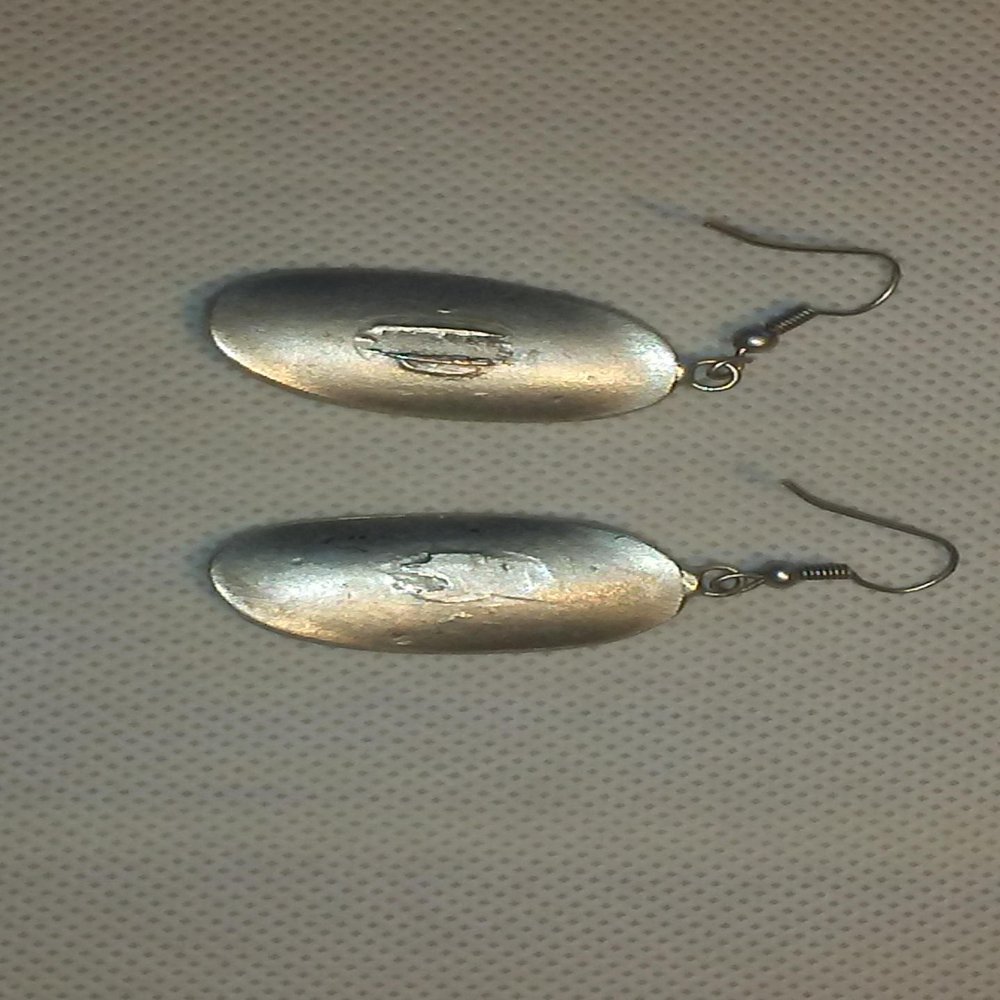 Handmade Silver Plated Zamak Earrings (Made in Turkey)