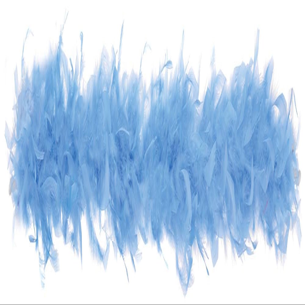 Vibrant Light Blue Boa - 72" (1 Pc.) - Luxurious Synthetic Fiber Material - Perfect for Costumes, Parties & Special Occasions