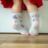 RATIVE Non Skid Anti Slip Cotton Dress Crew Socks With Grips For Baby Infant Toddler Kids Girls (1-3T, 12-pairs/RG-820726) view 2