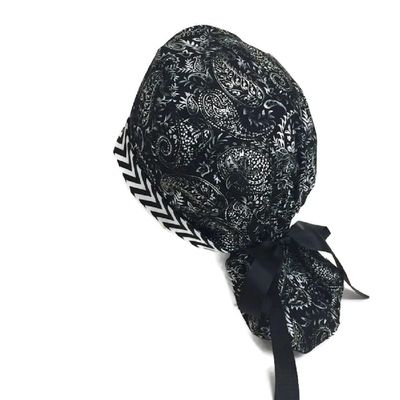 Ponytail Scrub Hat Stormy Nights
