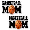 2 Basketball MOM 8" Decals Basket Ball Love of Sports Team Moms Hoops Court Vehicle Car SUV Vinyl Stickers (2 Decal Set - Basketball Mom (4''x 8'')) view 1