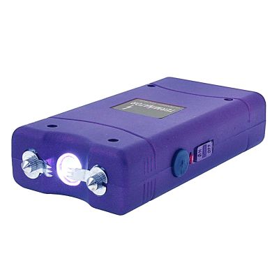 TERMINATOR Stun Gun SG-800-5 BV - Max Power Mini Rechargeable Stun Gun Flashlight (Purple)