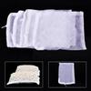 5 PCS Polyester Aquarium Fish Tank Pond Filter Media Zip Mesh Net Bag Zipper White view 2