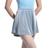 117145408 Adult Velvet Ballet Skirt Pull On Wrap Ballet Dance Skirt for Women (Grey Blue, L 170) view 1