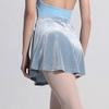 117145408 Adult Velvet Ballet Skirt Pull On Wrap Ballet Dance Skirt for Women (Grey Blue, L 170) view 2