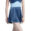 117145408 Adult Velvet Ballet Skirt Pull On Wrap Ballet Dance Skirt for Women (Blue, M 165) view 2