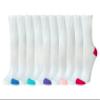Amazon Essentials Women's Cotton Crew Socks with Light Cushioning, 10 Pairs, White, 6-9 view 1