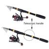 Sougayilang Fishing Rod Combos with Telescopic Fishing Pole Spinning Reels Fishing Carrier Bag for Travel Saltwater Freshwater Fishing(1.8M/5.91FT) view 2