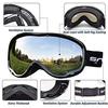 HUBO SPORTS Ski Goggles with OTG for Men, Women Adult Youth,Snowboard Goggles of Dual Lens with Anti Fog UV Pretection for Girls (BBPSilver) view 3