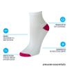 Amazon Essentials Women's Plus-size 10-Pack Cotton Cushioned Ankle Socks Sockshosiery, -white, Shoe Size: 8-12 view 3
