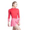 Baiwu Dance 117129001 Wide Waist and Two-Double Pleated Skirt Pull On Wrap Ballet Skirt (Free Size, Pink) view 1