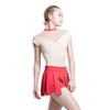 117129001 Wide Waist and Two-Double Pleated Skirt Pull On Wrap Ballet Skirt (Free Size, red) view 1
