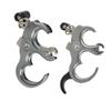 AMEYXGS Archery Release Aids 3 Finger or 4 Finger Automatic Release Aids Aluminum Alloy Adjustable Thumb Trigger Detachable Thumb Grip for Compound Bow (Grey) view 3