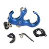 AMEYXGS Archery Release Aids 3 Finger or 4 Finger Automatic Release Aids Aluminum Alloy Adjustable Thumb Trigger Detachable Thumb Grip for Compound Bow (Blue) view 2
