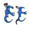 AMEYXGS Archery Release Aids 3 Finger or 4 Finger Automatic Release Aids Aluminum Alloy Adjustable Thumb Trigger Detachable Thumb Grip for Compound Bow (Blue) view 3