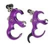 AMEYXGS Archery Release Aids 3 Finger or 4 Finger Automatic Release Aids Aluminum Alloy Adjustable Thumb Trigger Detachable Thumb Grip for Compound BowPurple view 3