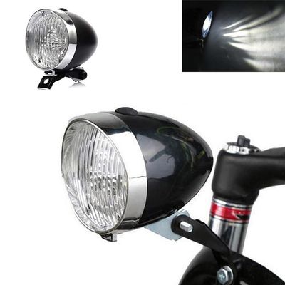 Bright with 3leds Classical Cycling Bicycle Headlight Retro Front Headlamp Vintage Bike LED Lamp Riding Safety Fog Night Head Light Accessories