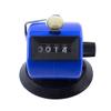 HAND Blue Four Digit Handheld & Tabletop Tally Counter Clicker view 1