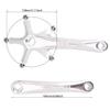 Bike Crankset, Bike Crank Arm Set, Aluminium Alloy Bike Single Speed Crankset, Left and Right Crank Arms Repair Parts for Mountain Bike, Road Bike (1 Pair) view 2