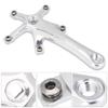 Bike Crankset, Bike Crank Arm Set, Aluminium Alloy Bike Single Speed Crankset, Left and Right Crank Arms Repair Parts for Mountain Bike, Road Bike (1 Pair) view 3