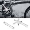 Bike Crankset, Bike Crank Arm Set, Aluminium Alloy Bike Single Speed Crankset, Left and Right Crank Arms Repair Parts for Mountain Bike, Road Bike (1 Pair) view 4