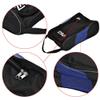 Shoes Bag, Portable Double Zipper Breathable Shoe Carrier Storage Organizer with Breathable Mesh Design Black + Blue, Tear-Re view 3