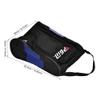 Shoes Bag, Portable Double Zipper Breathable Shoe Carrier Storage Organizer with Breathable Mesh Design Black + Blue, Tear-Re view 4