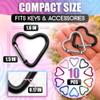 10 Pcs Heart Carabiner Clip for Keys  Mini Heart Shaped Carabiner Clip Set for Backpacks, Keychains, Lanyard & Crafts  Lightweight Aluminum Key Clips Assorted Colors Daily Use & Valentines Day Gifts view 2