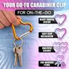 10 Pcs Heart Carabiner Clip for Keys  Mini Heart Shaped Carabiner Clip Set for Backpacks, Keychains, Lanyard & Crafts  Lightweight Aluminum Key Clips Assorted Colors Daily Use & Valentines Day Gifts view 4