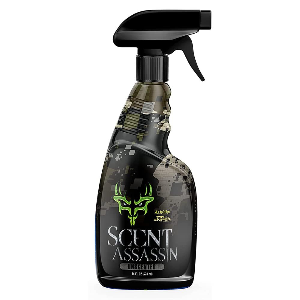 Scent Assassin Scent Spray - Unscented - 16oz - Scent Away for Hunting and Camping