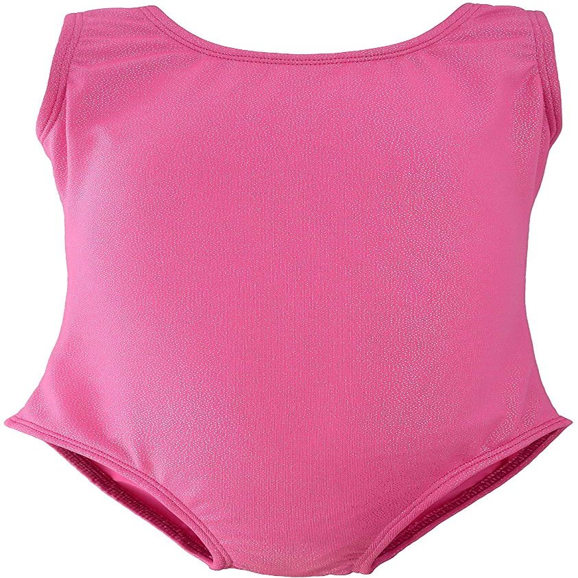 Dancina Girls Gymnastics Tank Top Leotard Dancewear Sparkle Pink 12