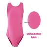 Dancina Girls Gymnastics Tank Top Leotard Dancewear Sparkle Pink 12 view 4