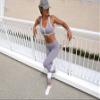 Maasai Activewear Women's Compression Leggings | High Waist Tummy Control Steel Grey view 3