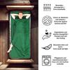 MIQIO Sport 2-in-1 Sleeping Bag Liner and XL Sized Travel Sheet - Ultra Lightweight Sleep Liner Double Travel Bed Sheet Inlett Inlay - Green Zipper Right view 2