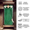 MIQIO Sport 2-in-1 Sleeping Bag Liner and XL Sized Travel Sheet - Ultra Lightweight Sleep Liner Double Travel Bed Sheet Inlett Inlay - Green Zipper Left view 2