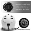 2-in-1 Visor Ski Snowboard Helmet Detachable Snow Mask Anti-Fog Anti-uv Integrated Goggle Shield Low Weight Adults Men Women view 3