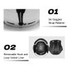 2-in-1 Visor Ski Snowboard Helmet Detachable Snow Mask Anti-Fog Anti-uv Integrated Goggle Shield Low Weight Adults Men Women view 4