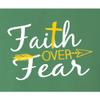 Go All Out XX-Large Kelly Green Adult Faith Over Fear Cross & Arrow T-Shirt view 4