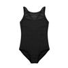 Agoky Girls' Mesh Splice Cross Straps Gymnastics Leotards Ballet Dancing Camisole Dancewear Black 3-4 view 4