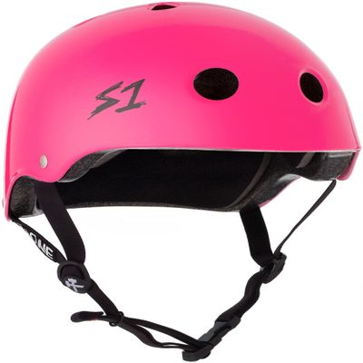S1 Lifer Helmet for Skateboarding, BMX, and Roller Skating - EPS Fusion Foam, CPSC & ASTM Certified - Hot Pink Gloss Medium (21.5")