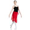 Danzcue Adult Wrap Ballet Dance Skirt, Red, P-S-Adult view 1
