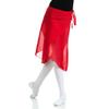 Danzcue Adult Wrap Ballet Dance Skirt, Red, P-S-Adult view 3