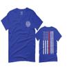 0058. American Flag Thin Red Line Firefighter Support Seal for Men T Shirt (Royal 2X-Large)